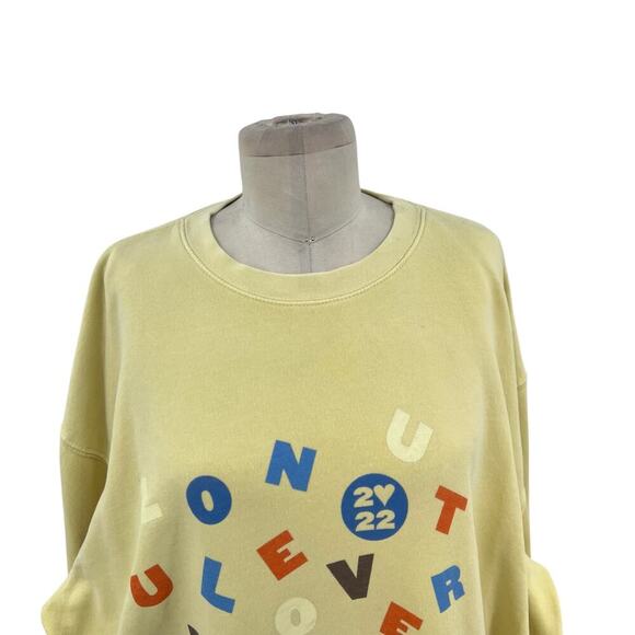Harry Styles Love On Tour Palm Springs Exclusive Sweatshirt Yellow Size XL - Picture 2 of 9